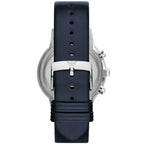 Emporio Armani Renato AR2473 Navy Blue Leather Chronograph Watch