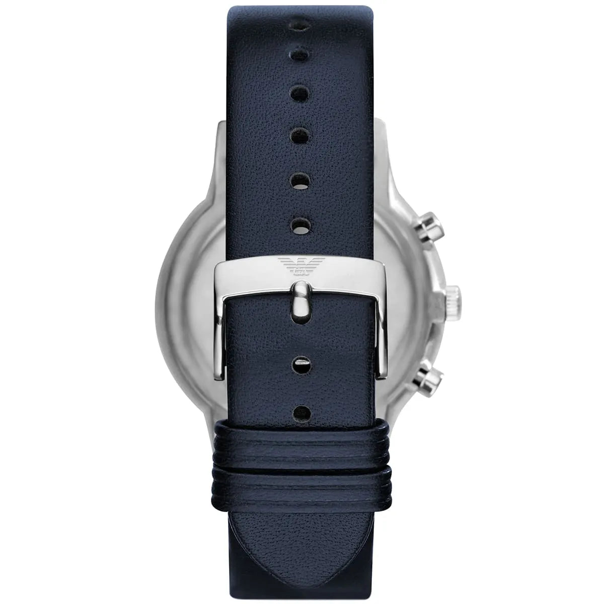 Emporio Armani Renato AR2473 Navy Blue Leather Chronograph Watch
