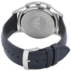 Emporio Armani Renato AR2473 Navy Blue Leather Chronograph Watch