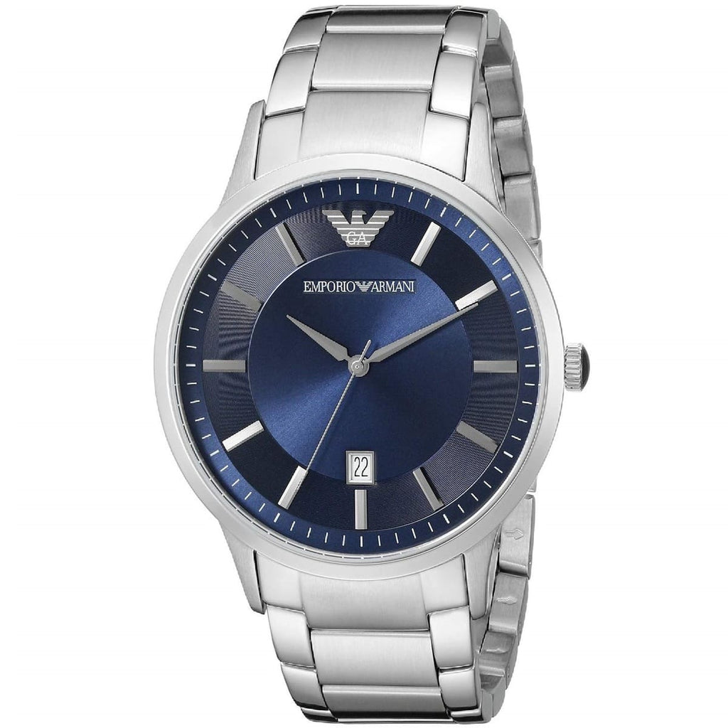 Emporio Armani Renato AR2477 Two-Tone Navy Blue Dial Watch