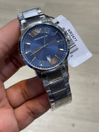 Emporio Armani Renato AR2477 Two-Tone Navy Blue Dial Watch