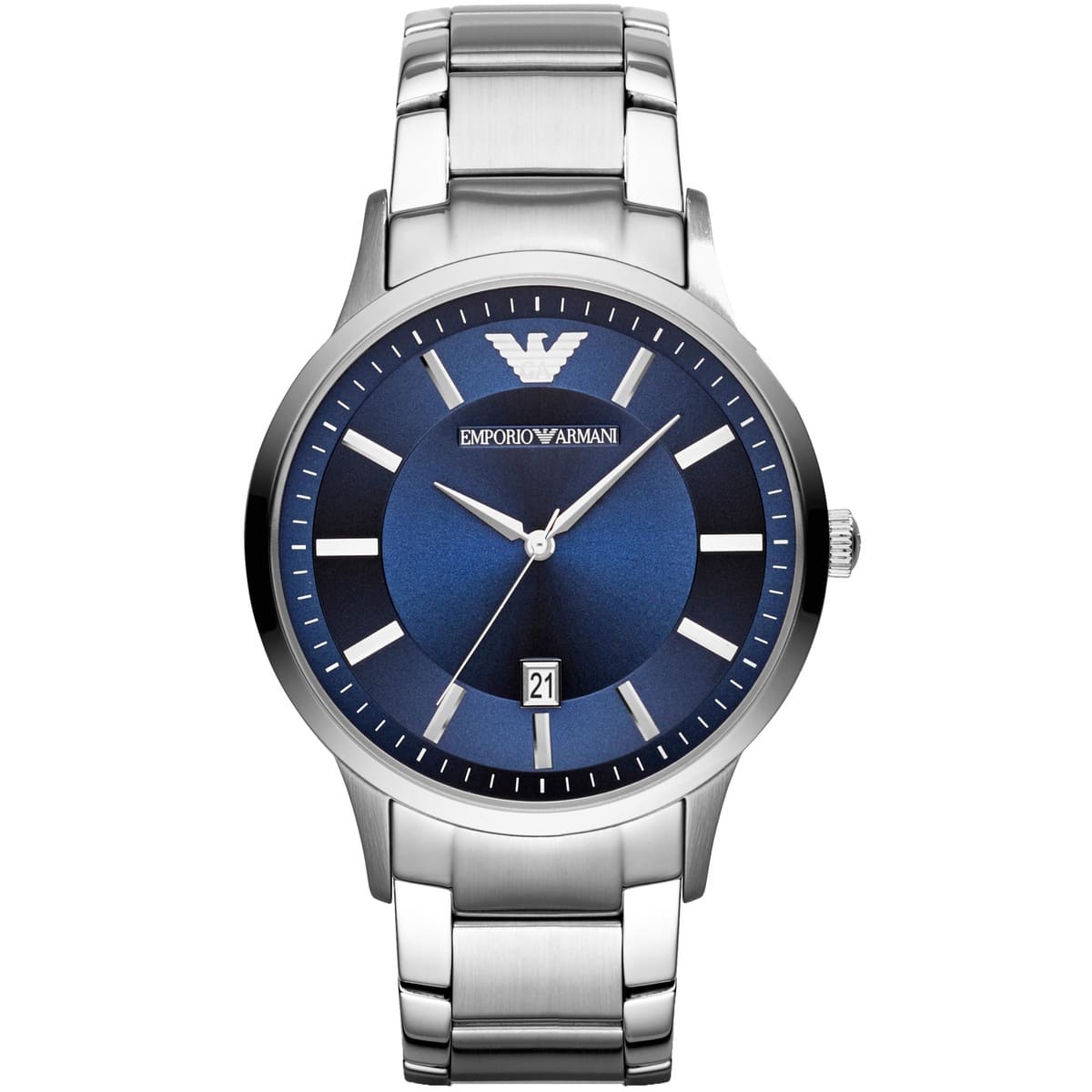 Emporio Armani Renato AR2477 Two-Tone Navy Blue Dial Watch
