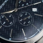 Emporio Armani Renato AR2486 Textured Blue Dial Watch