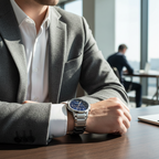 Emporio Armani Renato AR2486 Textured Blue Dial Watch