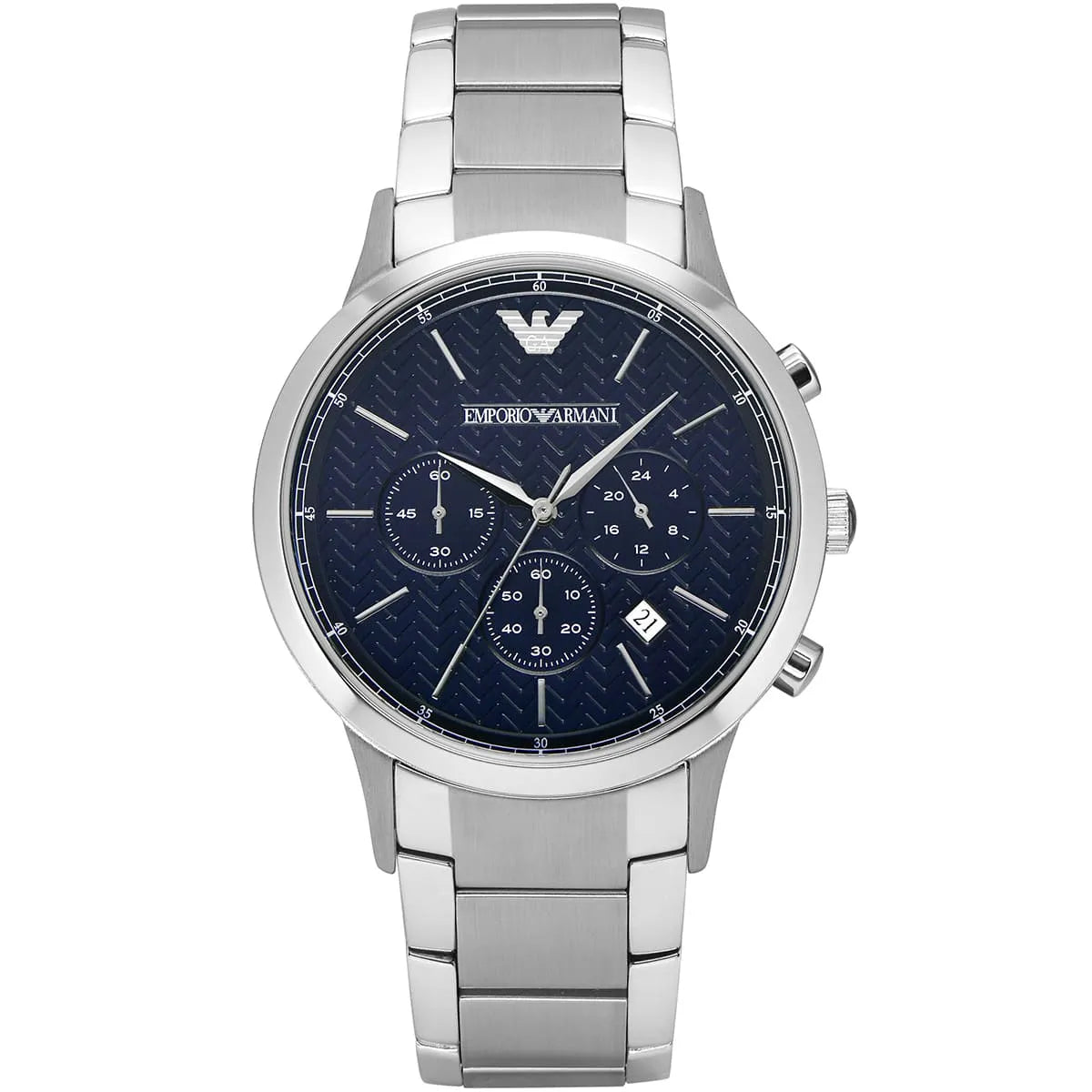 Emporio Armani Renato AR2486 Textured Blue Dial Watch