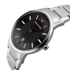Emporio Armani Renato AR2514 Grey Dial Rose Gold Accents Watch