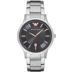 Emporio Armani Renato AR2514 Grey Dial Rose Gold Accents Watch