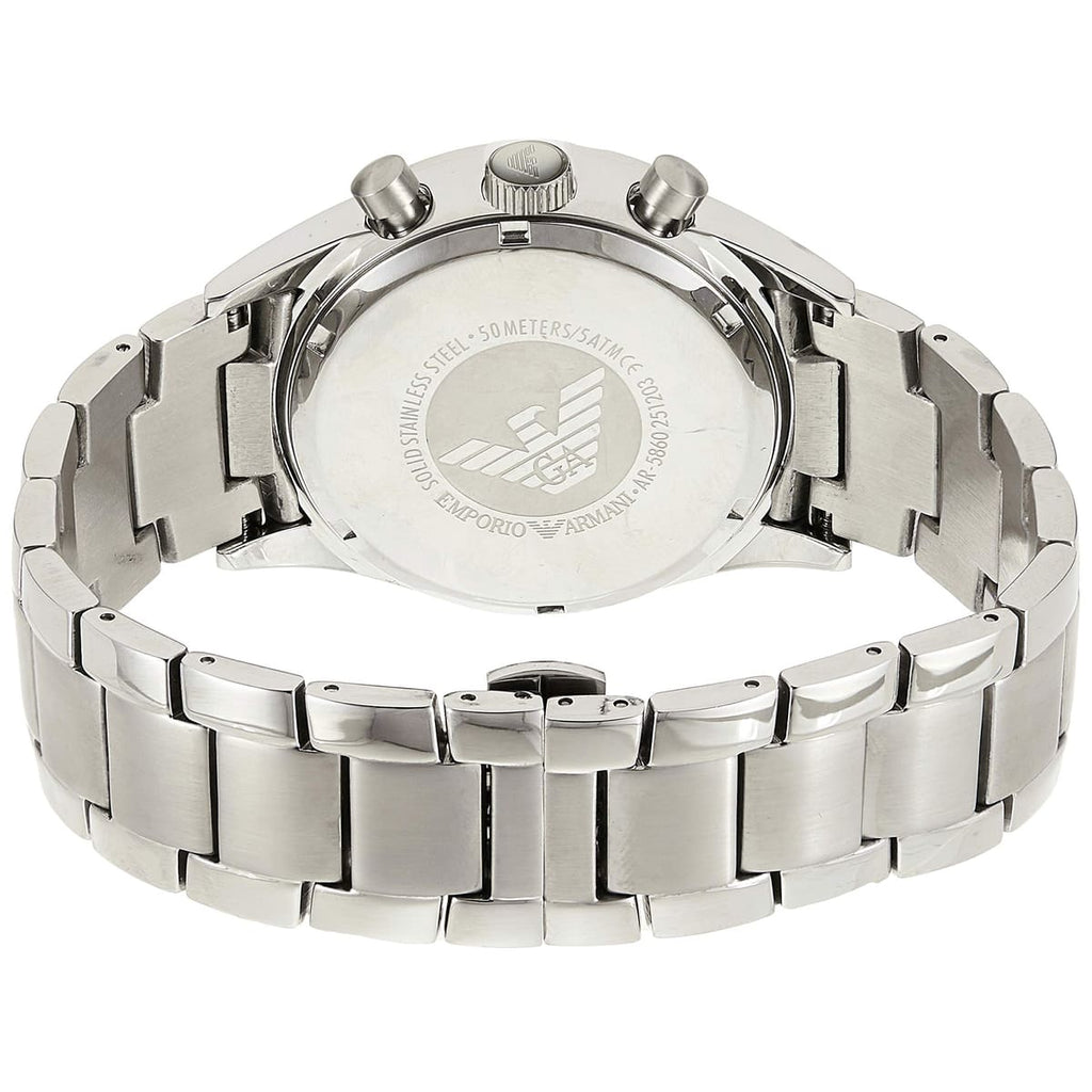 Emporio Armani Retro AR5860 Royal Blue Dial Silver Watch