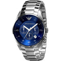 Emporio Armani Retro AR5860 Royal Blue Dial Silver Watch