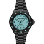 Emporio Armani Sea Explorer AR60084 Automatic Tiffany Blue Dial Black Watch