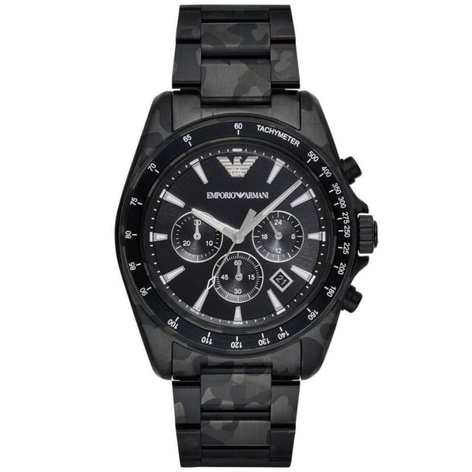 Emporio Armani Sigma AR11027 Black Camouflage Chronograph Watch