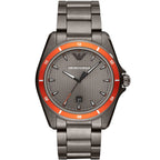 Emporio Armani Sigma AR11178 Gunmetal Watch with Orange Bezel
