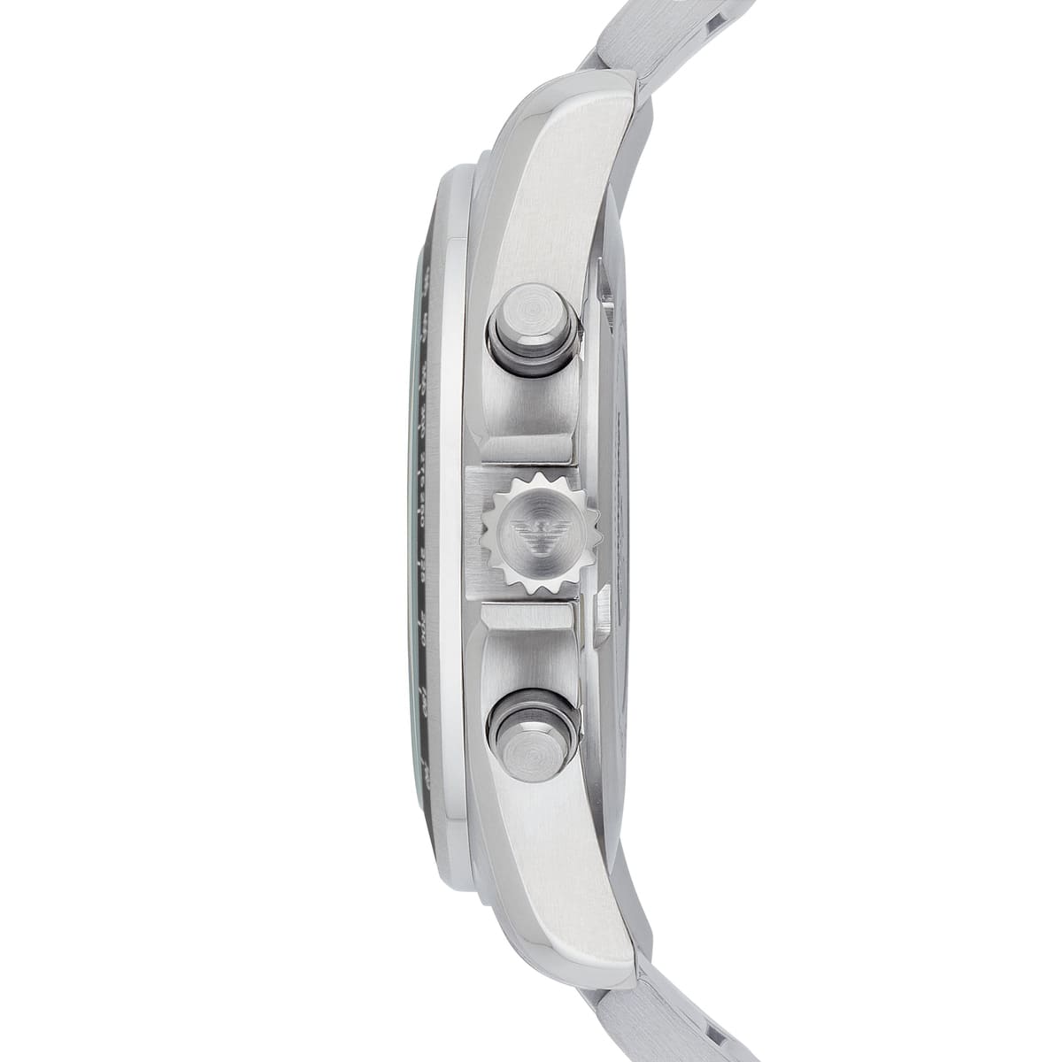 Emporio Armani Sigma AR6098 Silver Steel Black Dial Watch