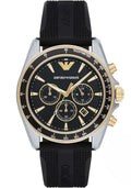 Emporio Armani Sigma AR80003 Chronograph Black Rubber Strap Men's Watch