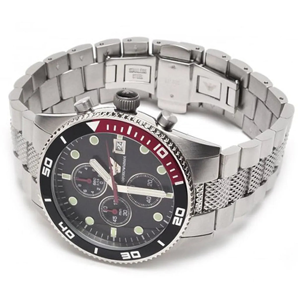 Emporio Armani Sportive AR5855 Black Dial Chronograph Watch