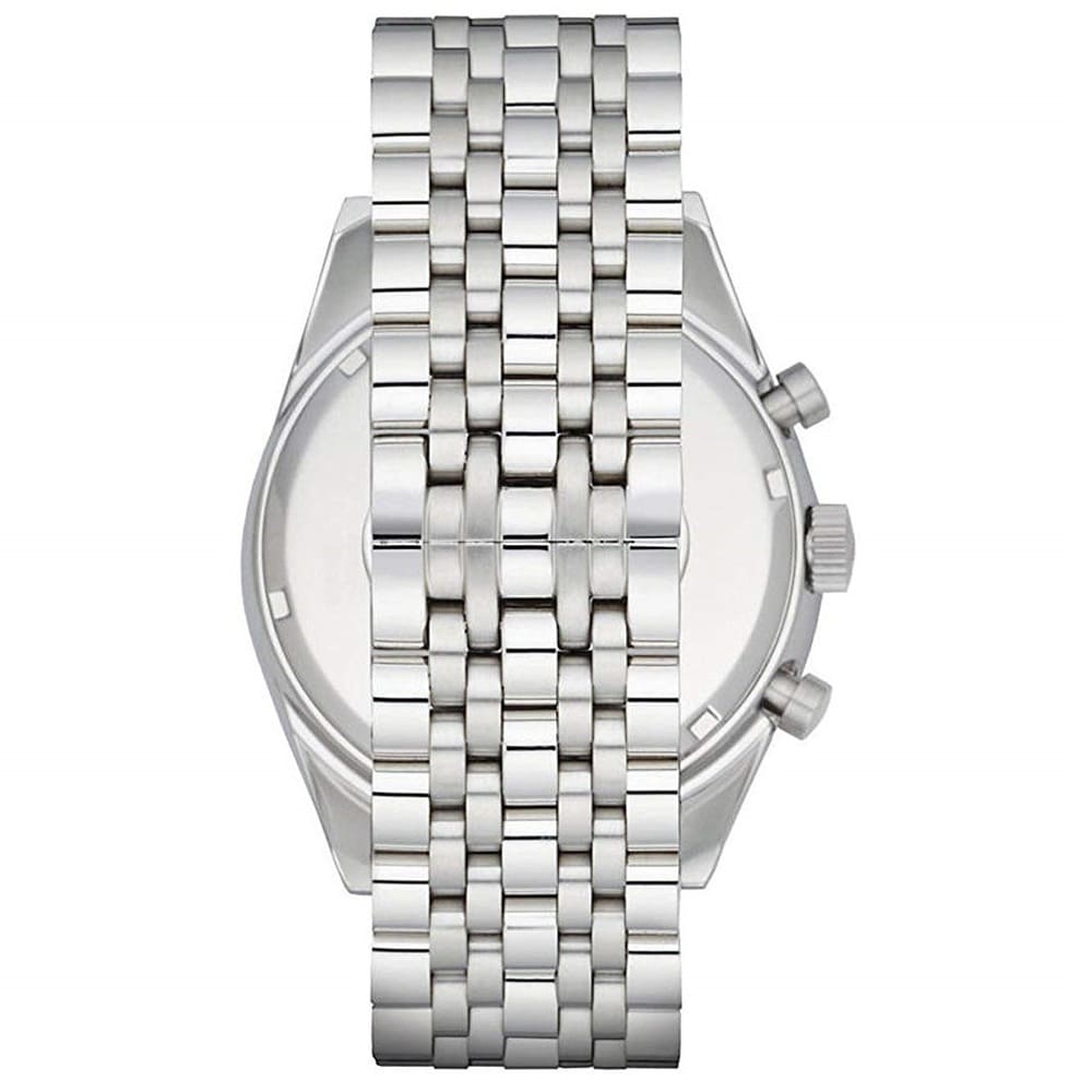 Emporio Armani Tazio AR6073 Silver Dial Black Bezel Watch