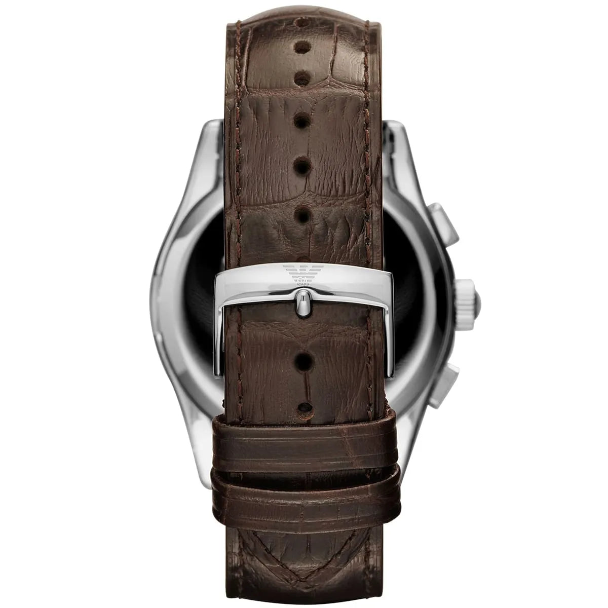 Emporio Armani Valente AR1634 Champagne Dial Brown Leather Watch