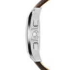 Emporio Armani Valente AR1634 Champagne Dial Brown Leather Watch
