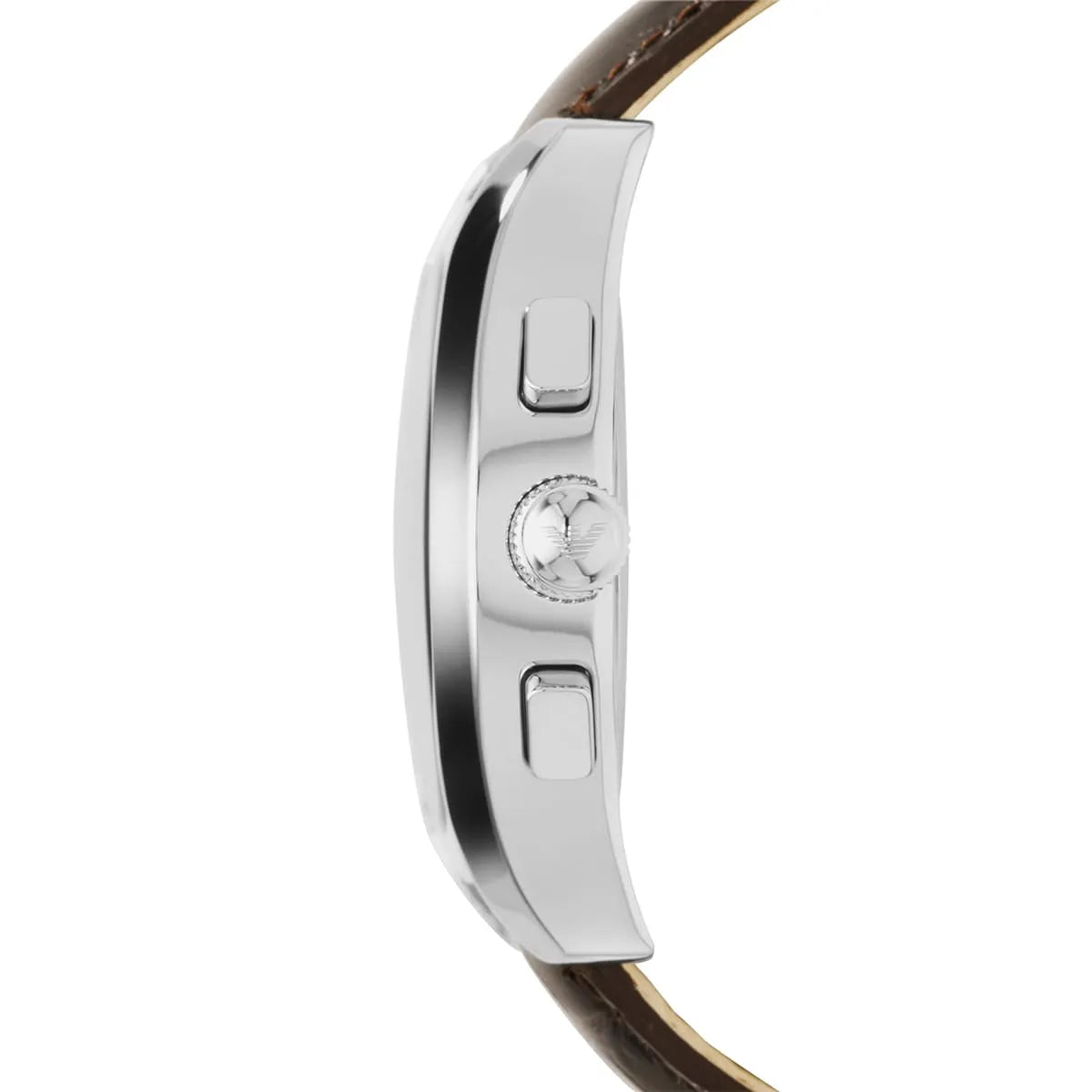 Emporio Armani Valente AR1634 Champagne Dial Brown Leather Watch