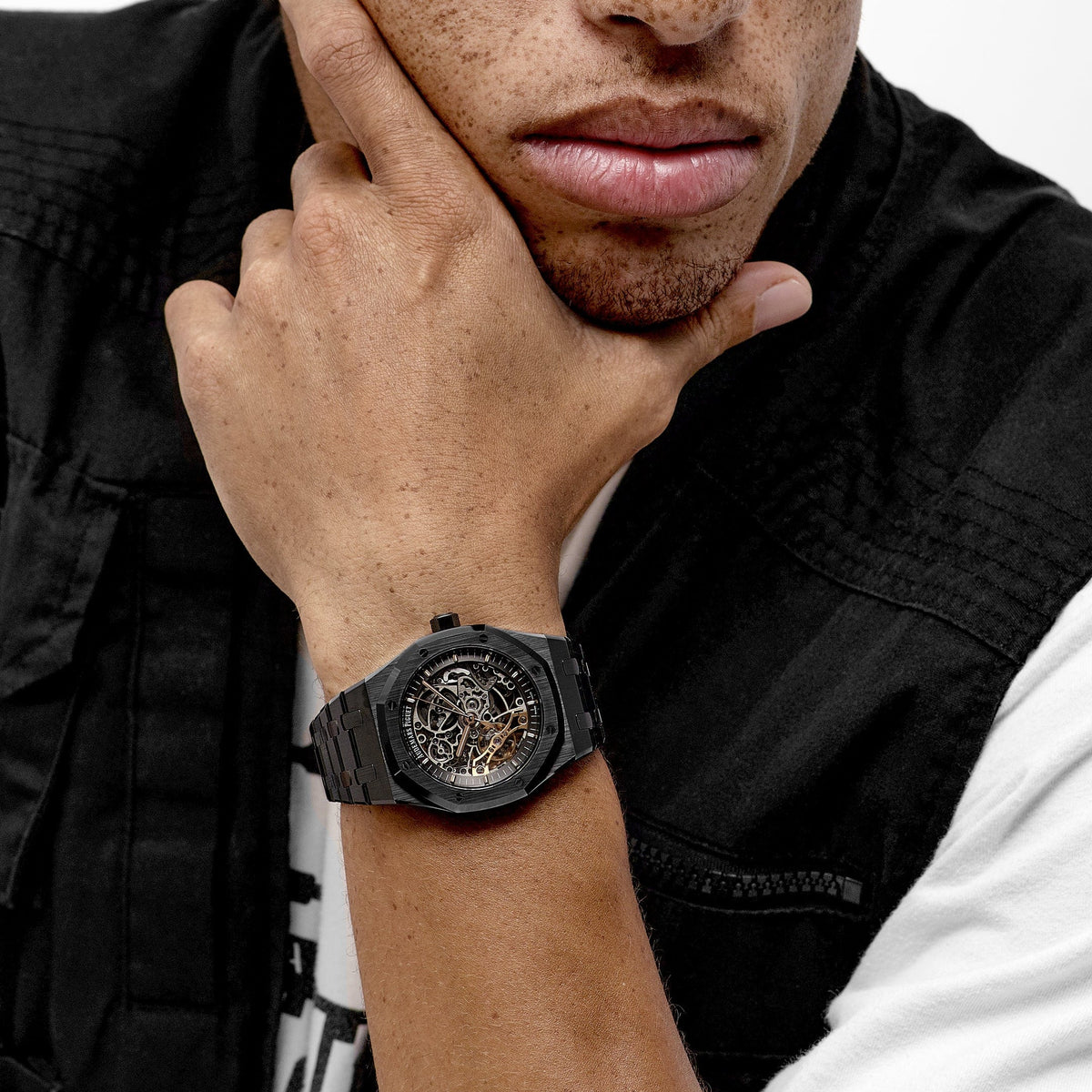 Audemars-piguet - royal oak double balance wheel - Black