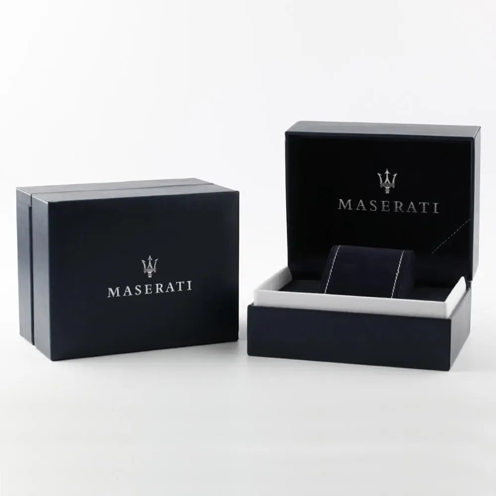 Maserati Sfida R8853140009 Two-Tone Black Dial Gold Trident Men's Watch