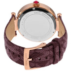 Michael Kors Parker MK2974 Rose Gold Watch with Burgundy Genuine Leather Strap