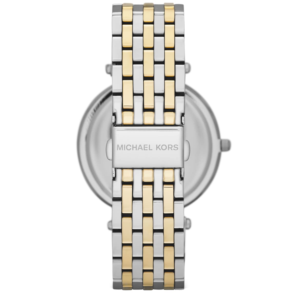 Michael Kors Darci MK3215 Two-Tone Watch with Silver Sunray Dial and Crystal Bezel