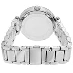Michael Kors Parker MK5925 Silver Watch with Pavé Crystal MK Logo Dial