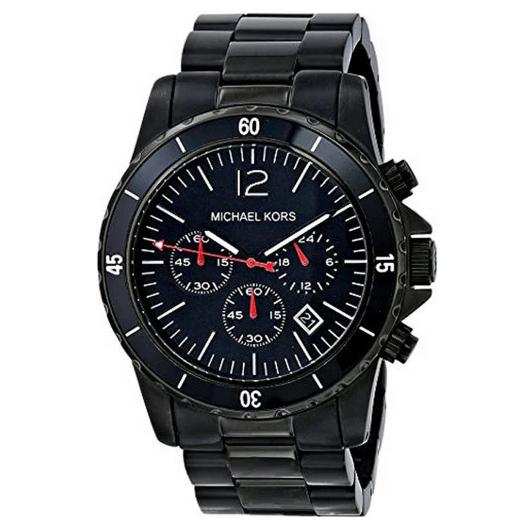 Michael Kors MK8161 Men’s Black Dial Black Stainless Steel Madison Chronograph Watch