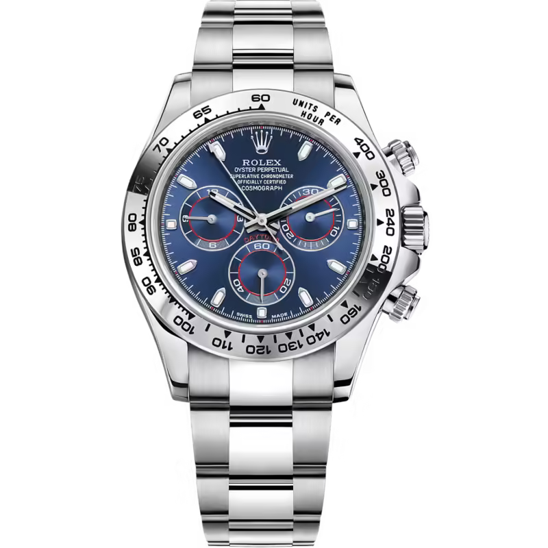 Rolex Daytona – Blue Dial with Stainless Steel Case & Oyster Bracelet