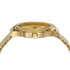 Michael Kors Lennox MK7335 Gold-Tone Watch with Mesh Bracelet and Crystal Bezel