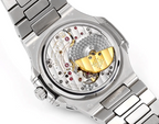 Luxury Nautilus-Style Stainless Steel Watch – Aqua Blue Dial, Multi-Function Display