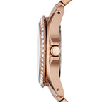 Fossil Riley ES2811 Multi-Function All Rose Gold-Tone Stainless Steel Women's Watch