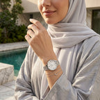 Fossil Jacqueline ES3433 Three-Hand Silver-Tone Stainless Steel Women's Watch