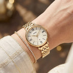 Fossil Jacqueline ES3434 Three-Hand Gold-Tone Stainless Steel Women's Watch
