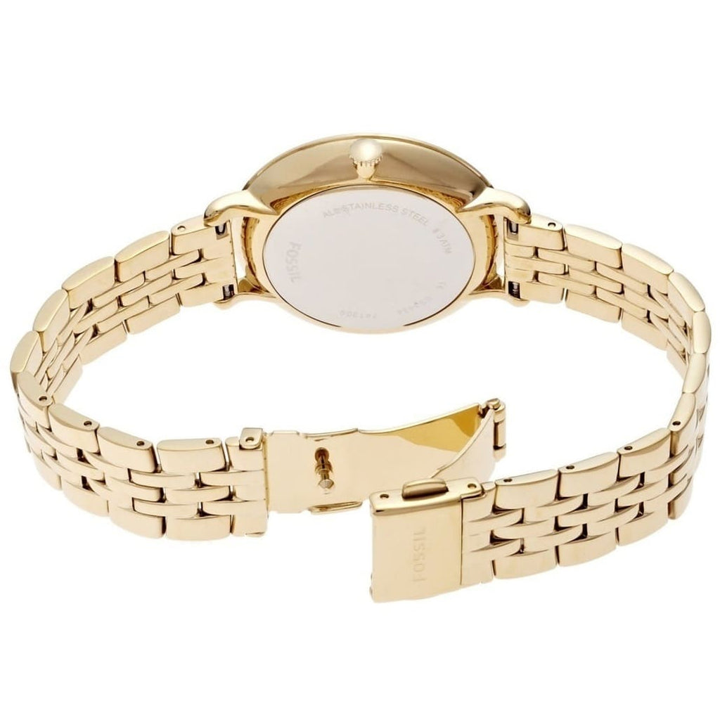 Fossil Jacqueline ES3434 Three-Hand Gold-Tone Stainless Steel Women's Watch