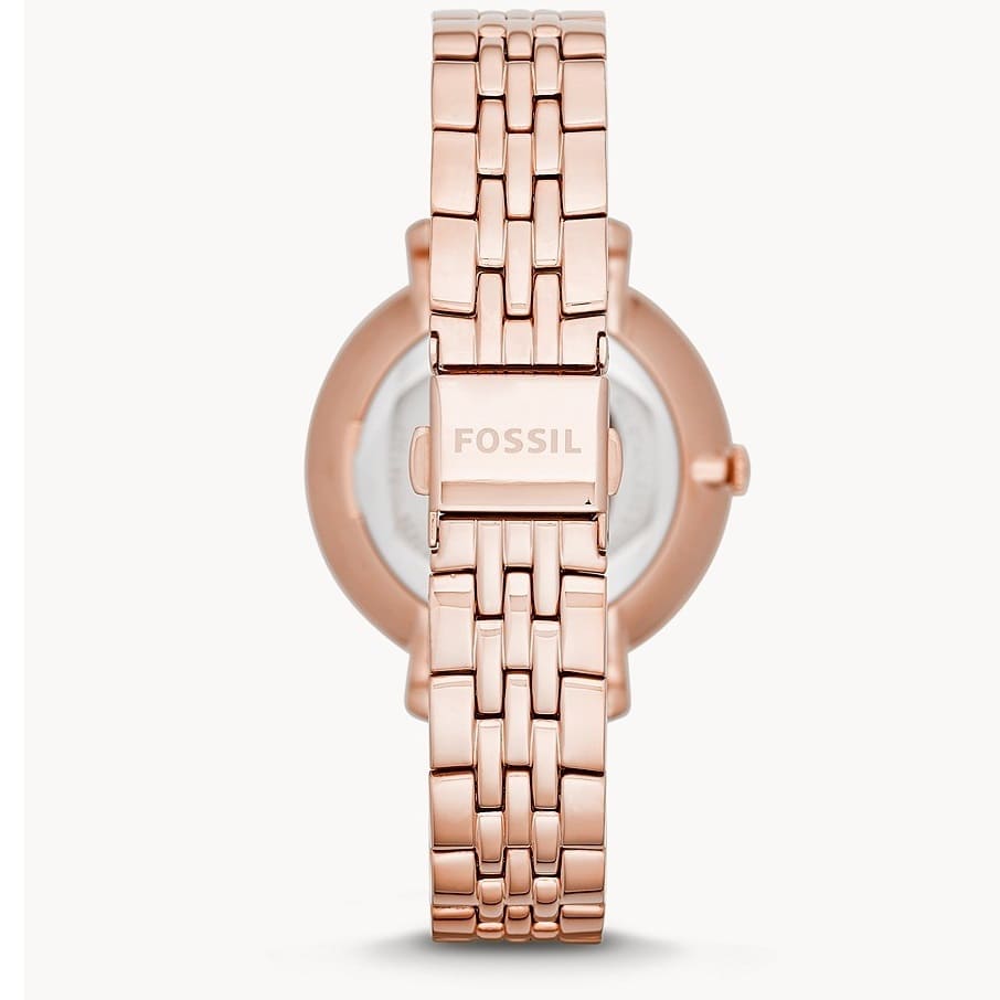 Fossil Jacqueline ES3435 Three-Hand Rose Gold-Tone Stainless Steel Women's Watch