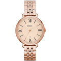 Fossil Jacqueline ES3435 Three-Hand Rose Gold-Tone Stainless Steel Women's Watch