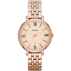 Fossil Jacqueline ES3435 Three-Hand Rose Gold-Tone Stainless Steel Women's Watch