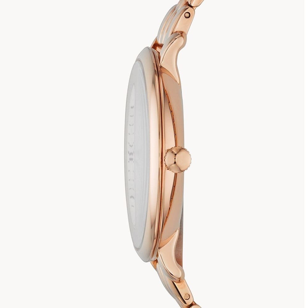 Fossil Jacqueline ES3435 Three-Hand Rose Gold-Tone Stainless Steel Women's Watch