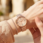 Fossil Jacqueline ES3435 Three-Hand Rose Gold-Tone Stainless Steel Women's Watch
