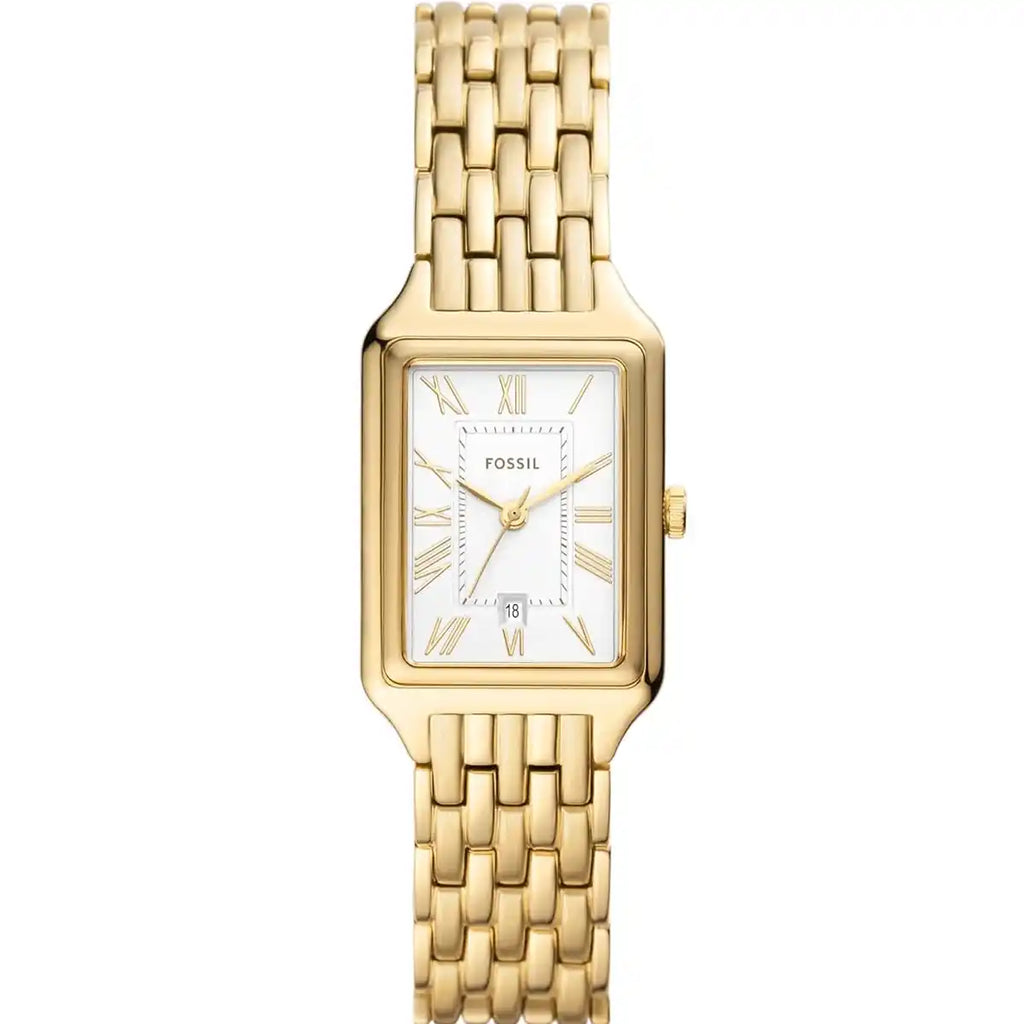 Fossil Raquel Three-Hand Date Gold-Tone Stainless Steel Watch - ES5220