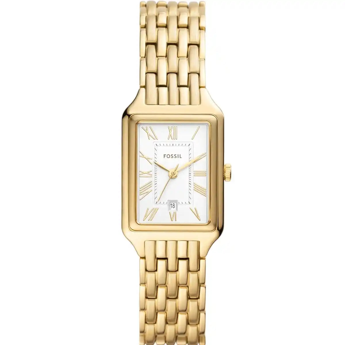 Fossil Raquel Three-Hand Date Gold-Tone Stainless Steel Watch - ES5220