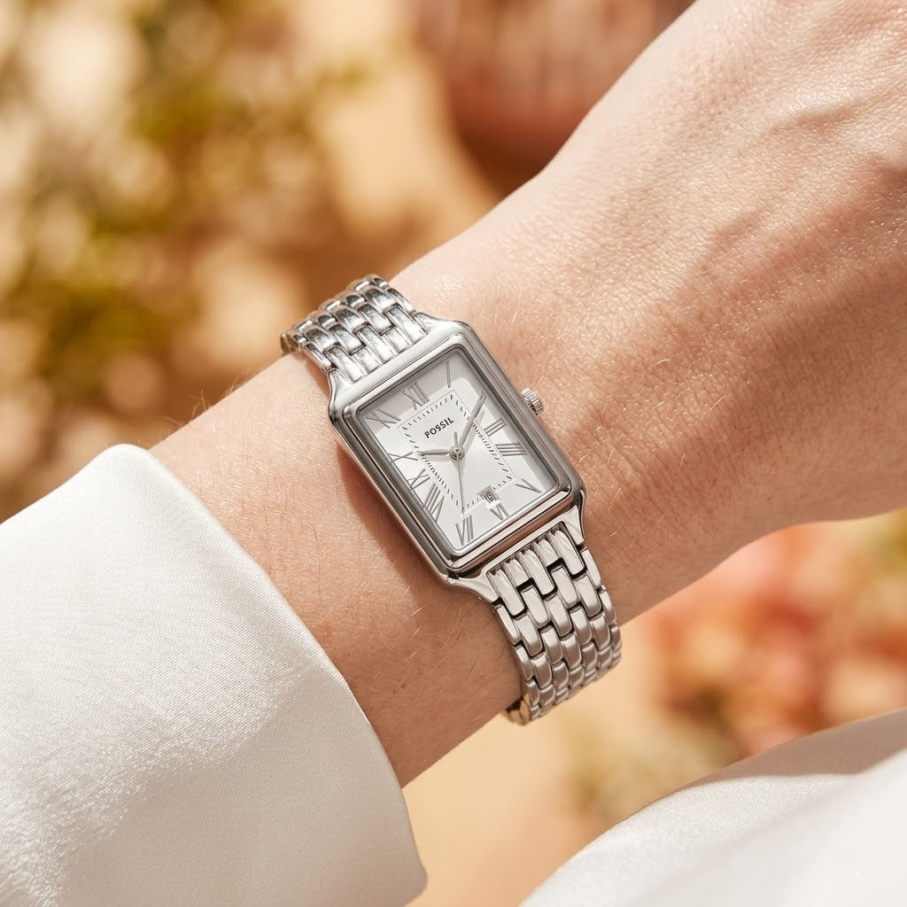 Fossil Raquel ES5221 Three-Hand Silver-Tone Stainless Steel Women's Watch