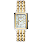 Fossil Raquel ES5305 Three-Hand Mother of Pearl Two-Tone Stainless Steel Women's Watch
