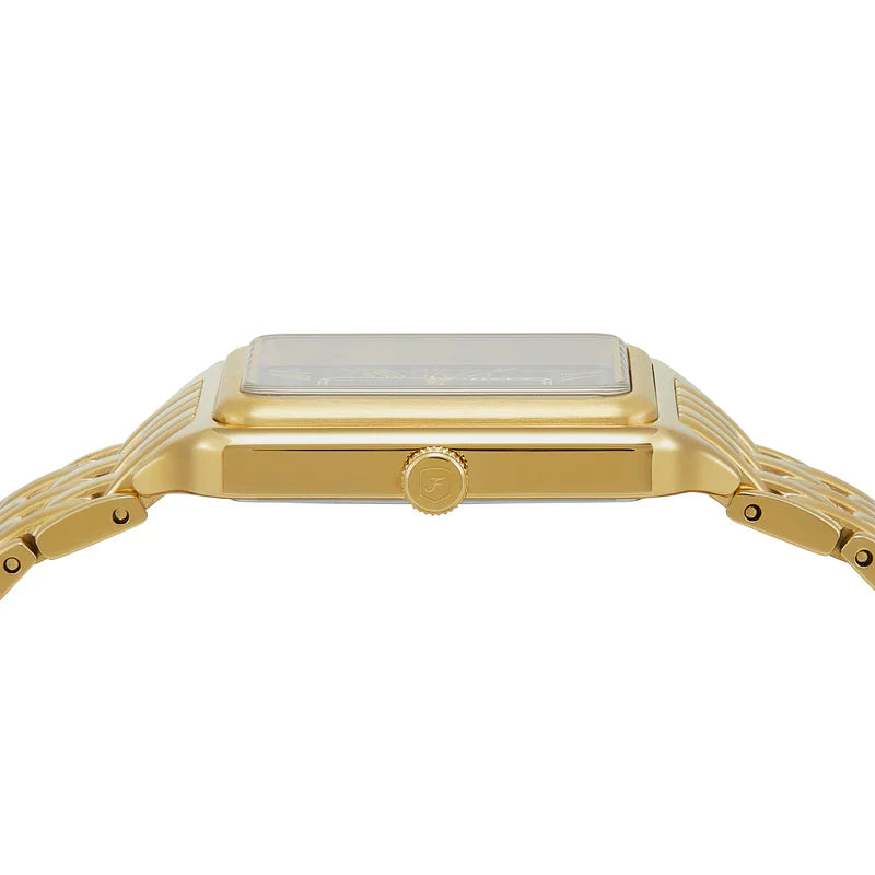 Fossil Raquel ES5341 Three-Hand Green Dial Gold-Tone Stainless Steel Women's Watch