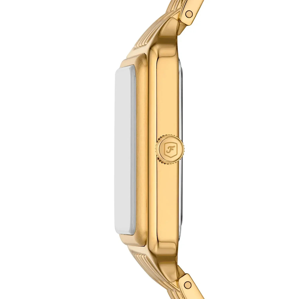 Fossil Raquel ES5341 Three-Hand Green Dial Gold-Tone Stainless Steel Women's Watch