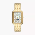 Fossil Raquel ES5398 Sun & Moon Mother of Pearl Gold-Tone Stainless Steel Women's Watch