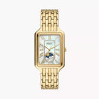Fossil Raquel ES5398 Sun & Moon Mother of Pearl Gold-Tone Stainless Steel Women's Watch
