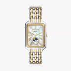 Fossil Raquel ES5399 Sun & Moon Mother of Pearl Two-Tone Stainless Steel Women's Watch